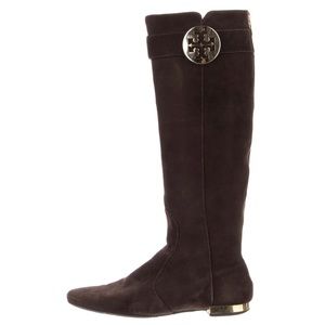 Tory Burch suede knee high riding boots size 9